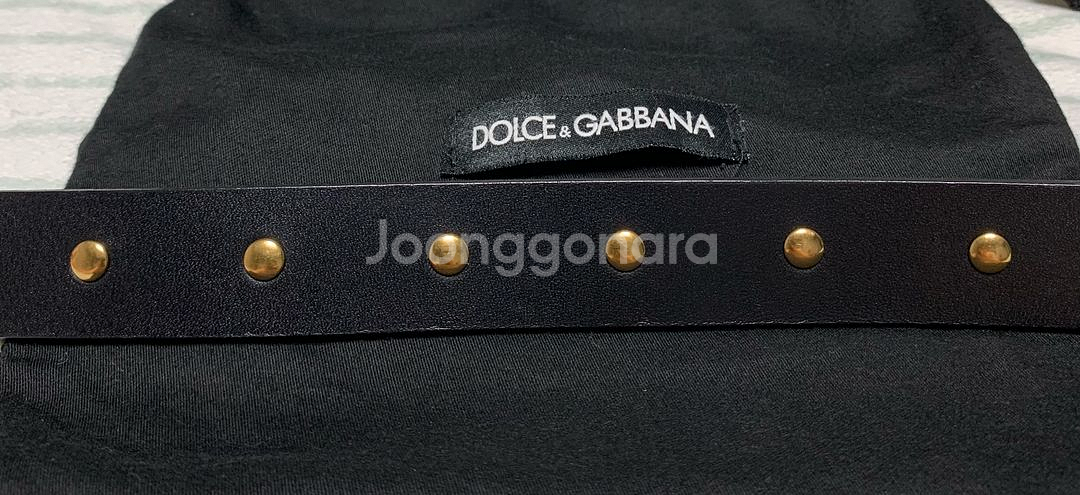 돌체앤가바나 벌 스터드 블랙 벨트 95--4