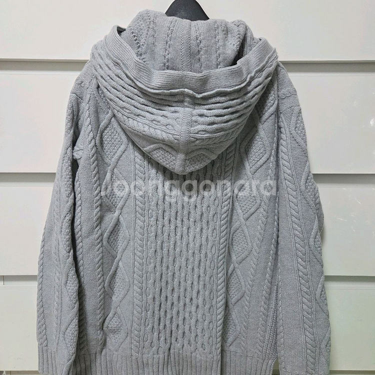 더캐시미어 레이어 니트 점퍼55 랑방 마인 타임 시스템--2