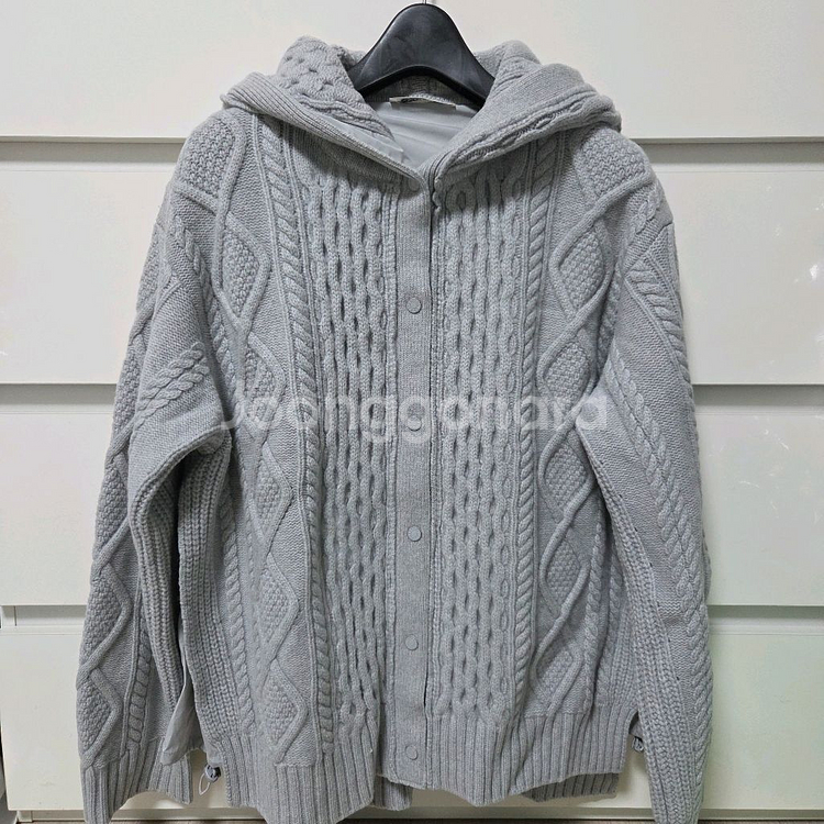 더캐시미어 레이어 니트 점퍼55 랑방 마인 타임 시스템--1