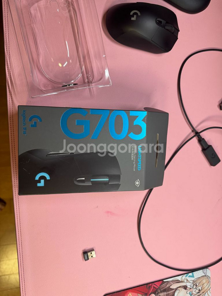 로지텍 G703 hero 무선마우스 팝니다--3