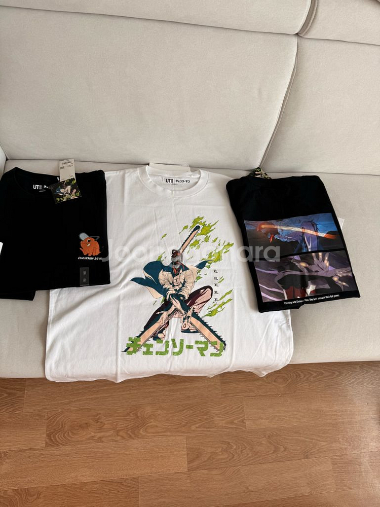 일본 유니클로 체인소맨 티셔츠 2XL XL--0