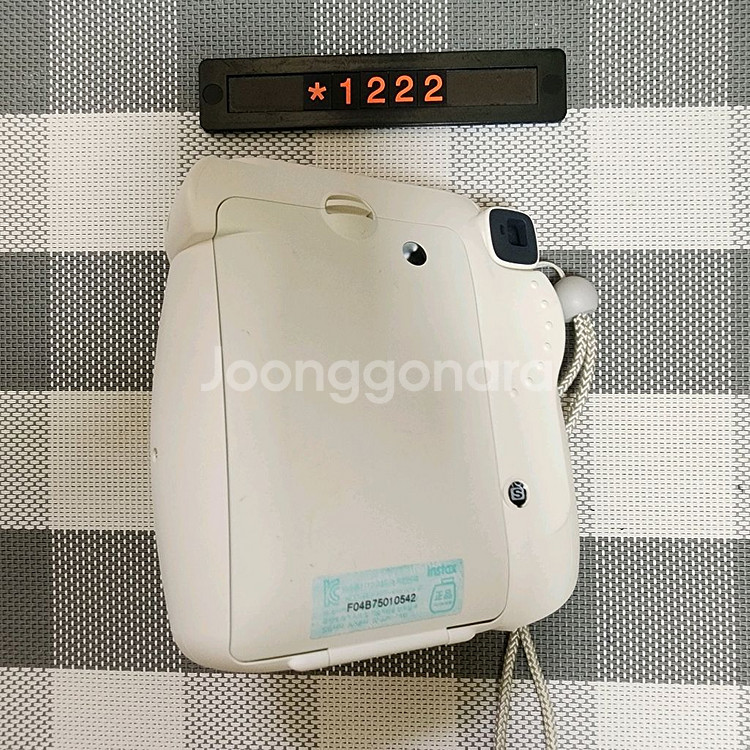 후지 인스탁스 미니 8 폴라로이드 카메라 화이트바디--2
