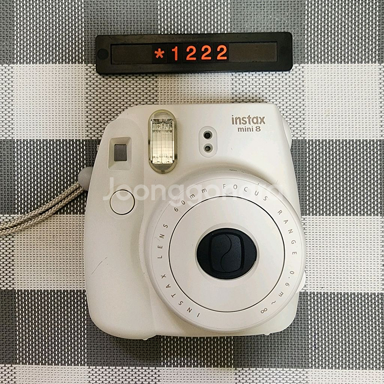 후지 인스탁스 미니 8 폴라로이드 카메라 화이트바디--0