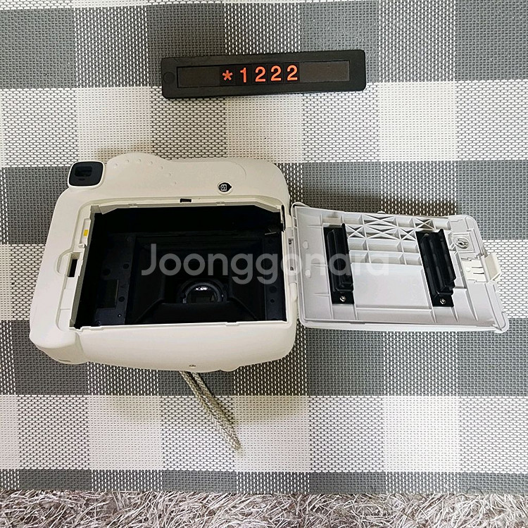 후지 인스탁스 미니 8 폴라로이드 카메라 화이트바디--4