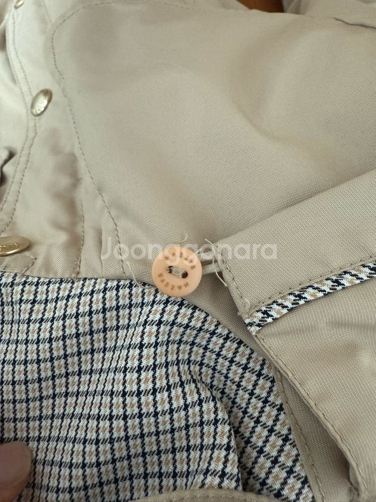 헤지스 누빔 바바리 130--3