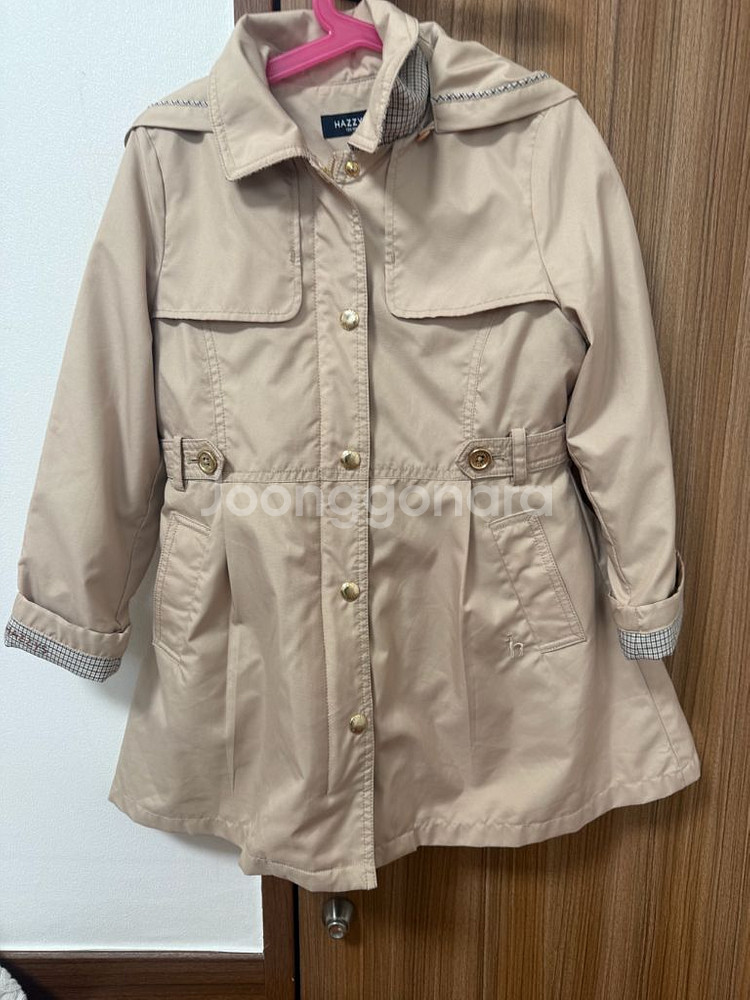 헤지스 누빔 바바리 130--0