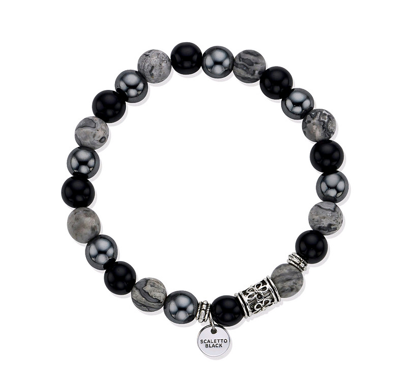 스칼렛또블랙 Black and grey gemstone--1