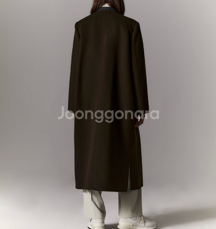 어플레이그라운드 핸드메이드 머플러 코트 라운드넥--1