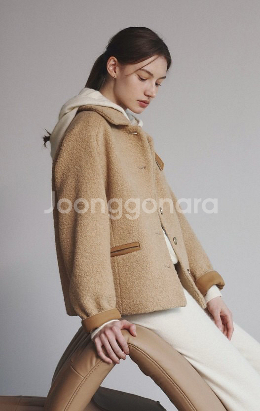 한스스타일 알파카 부클 자켓--0