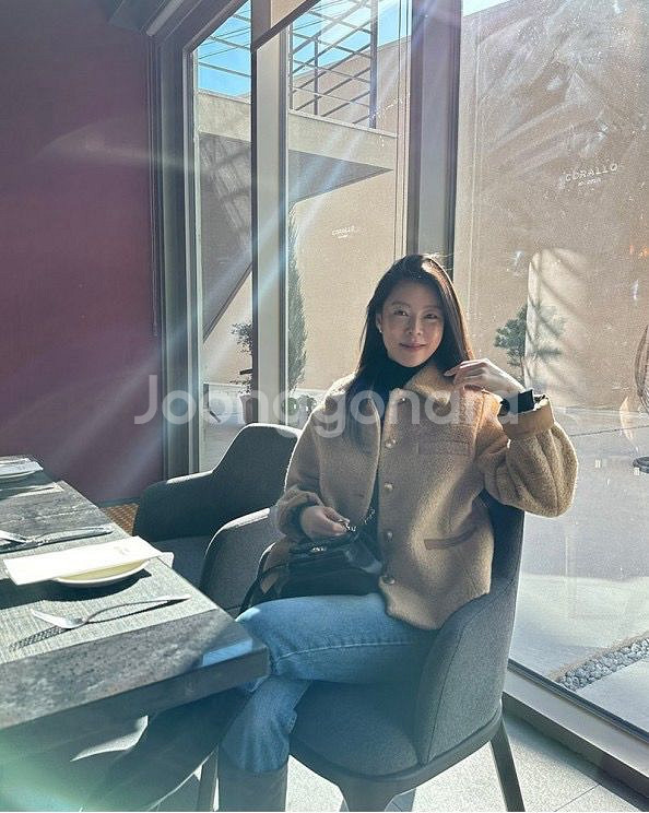 한스스타일 알파카 부클 자켓--3