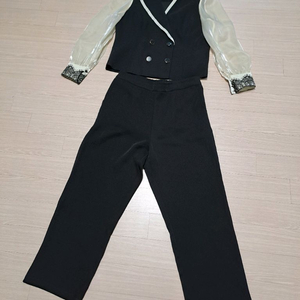 고급 여성 수입 의류 투피스 정장 상하의 2XL