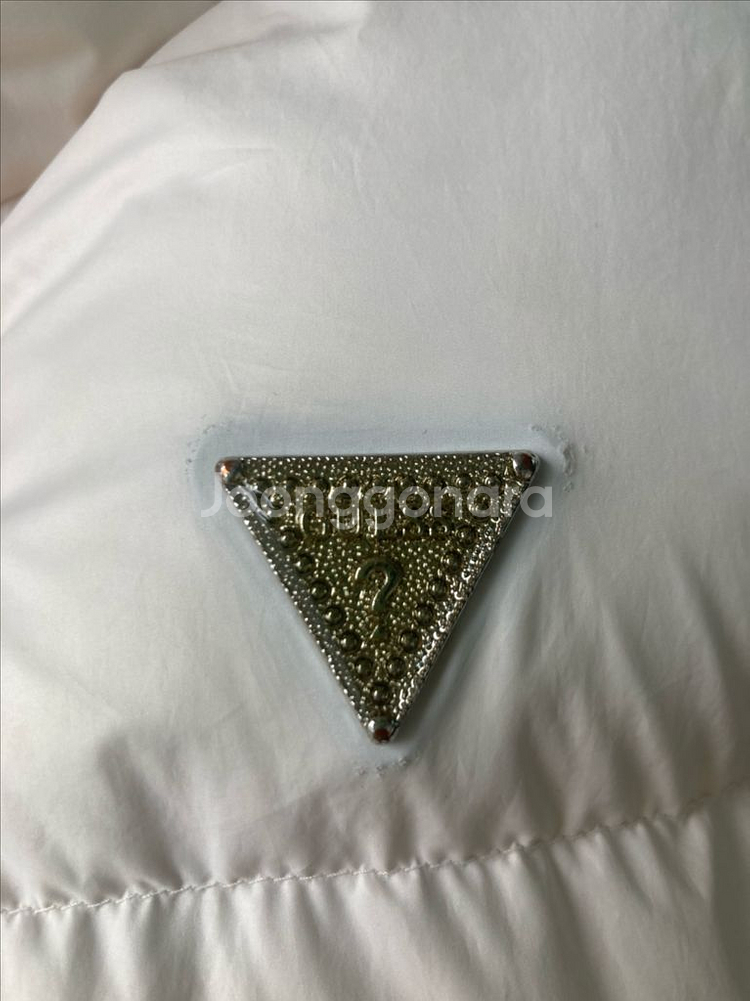 게스 여성 덕다운 숏패딩 S (실사용 적음)--3