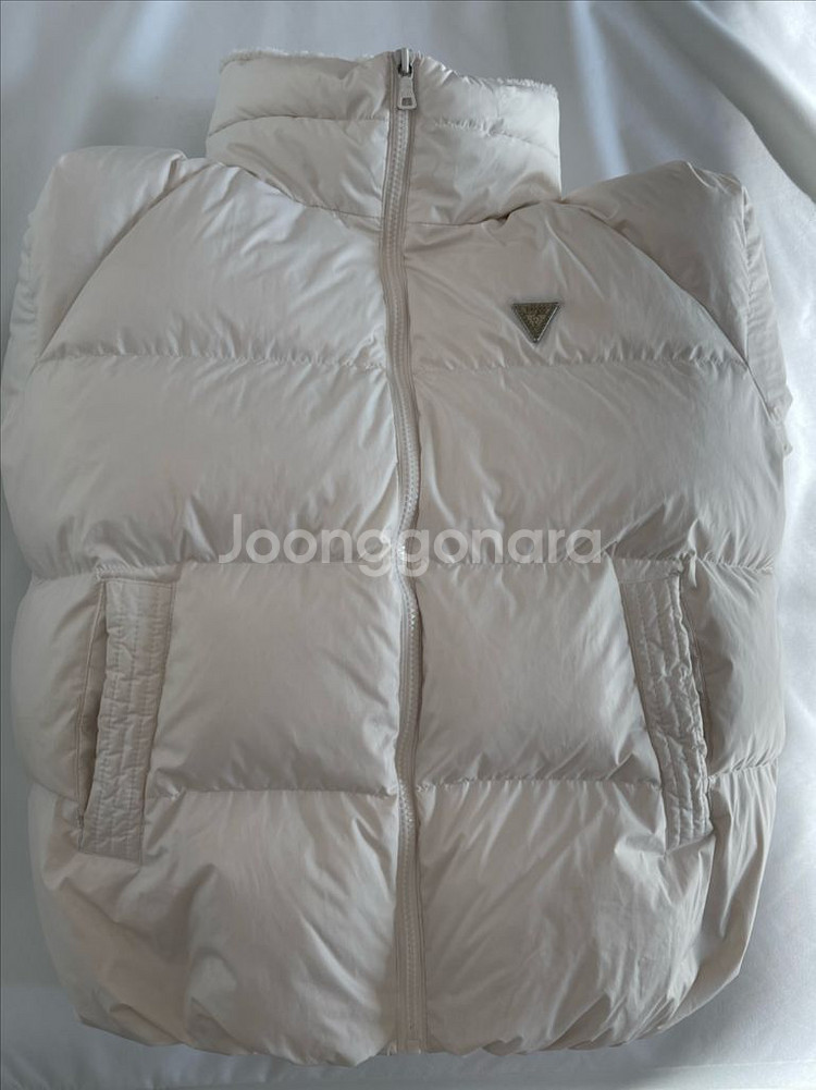 게스 여성 덕다운 숏패딩 S (실사용 적음)--1