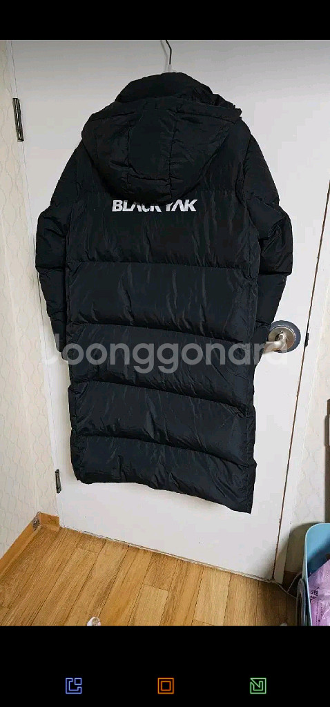 블랙야크 주니어 오리털롱패딩175.--2