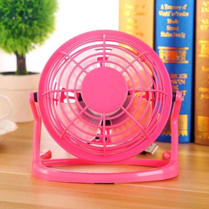 새 핑크색 차량용 USB 선풍기 휴대용 저소음 미니 이미지