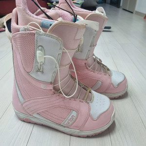 버튼 여성 스노우보드 부츠 240mm 핑크