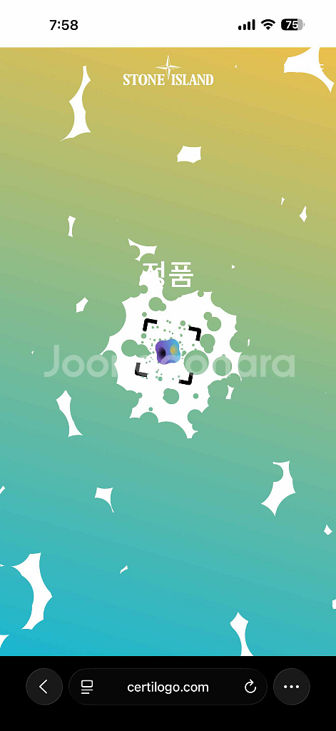 스톤 아일랜드 맨투맨 티셔츠 남성용 110사이즈--8