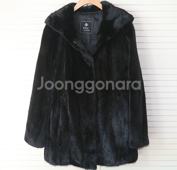 진도끌레베 후드밍크코트--0