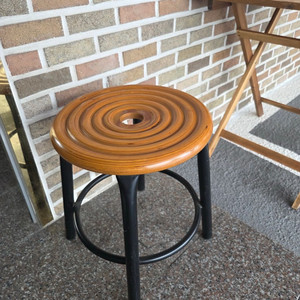 국산 다용도 튼튼한 철제 자작나무 의자 무료배송