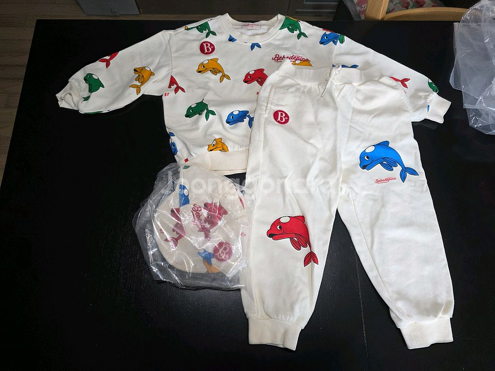 베베드피노 돌핀상하복110.모자일괄--0