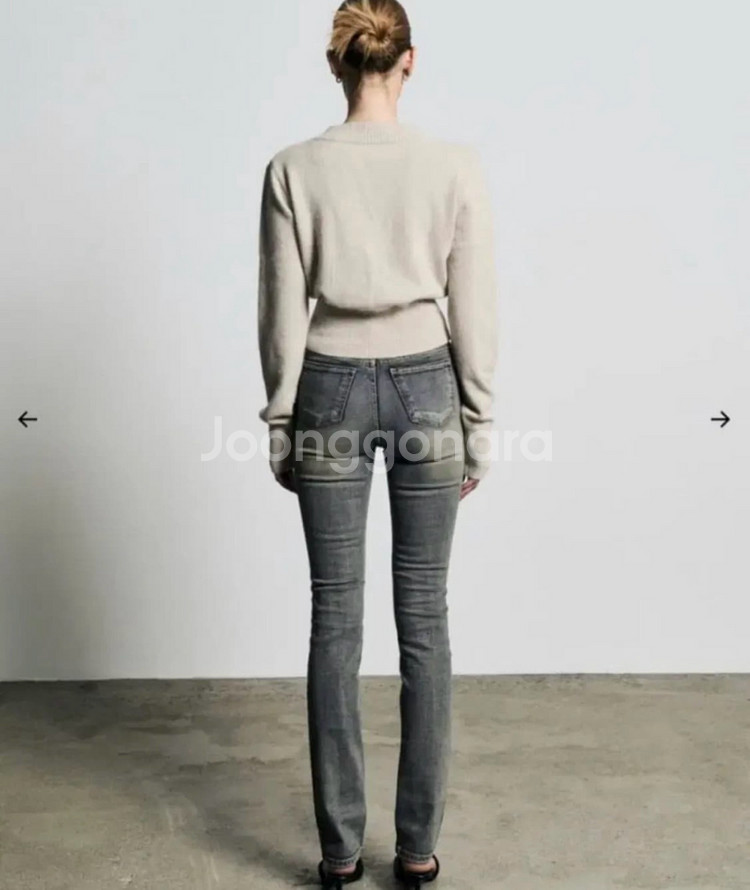 보헴서 보헤미안서울 하이웨스트 스트레이트진 블루 L--1