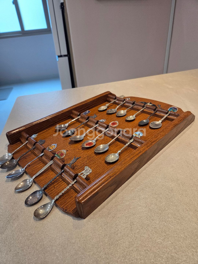 빈티지 오크목 벽걸이 스푼랙 18종 셋트 무료배송--1