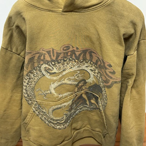 트래비스 스캇 콘서트 TAN SPRAY HOODIE L