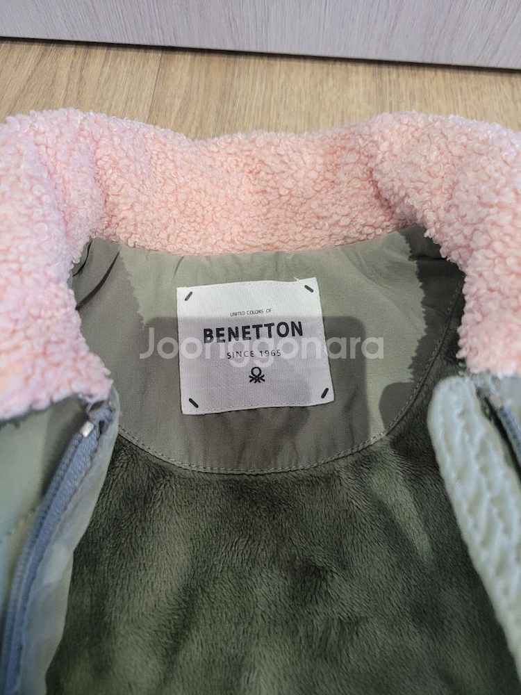 베네통 퀼팅 점퍼--1