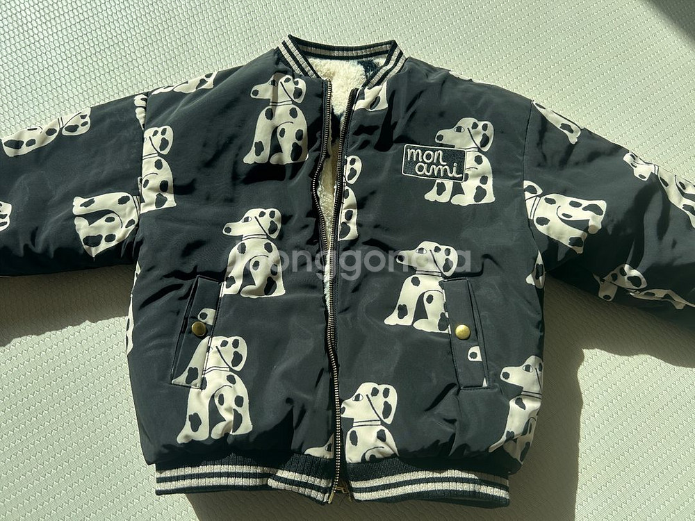 리미떼두두 달마시안 양면 퍼점퍼 XL--0