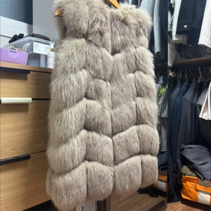 사가폭스 폭스베스트 리얼폭스퍼 퍼자켓 퍼조끼