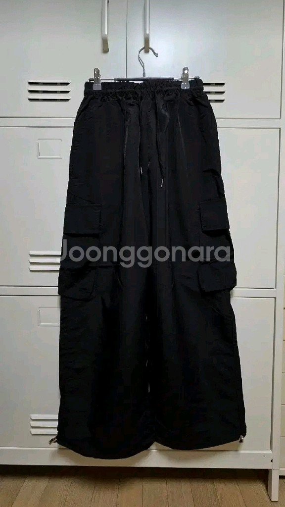 와이드 카고 투웨이 조거 팬츠 - 블랙,프리--7