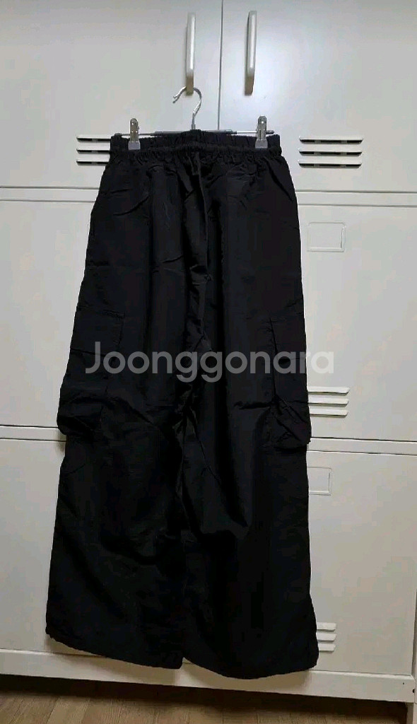 와이드 카고 투웨이 조거 팬츠 - 블랙,프리--8