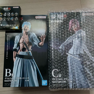 블리치 제일복권 B상 그림죠, C상 자엘아폴로 피규어