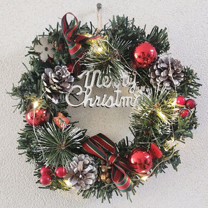 새상품)크리스마스 리스 led전구포함