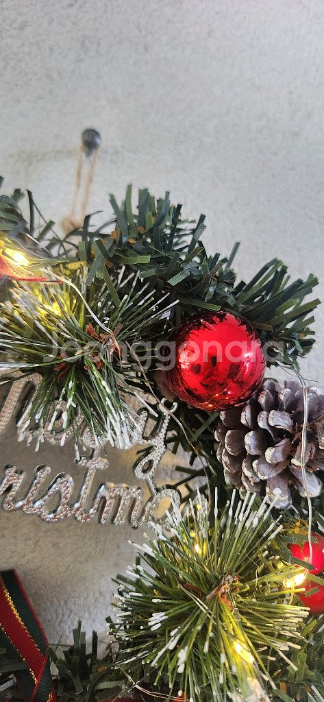 새상품)크리스마스 리스 led전구포함--1