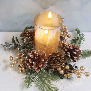 새상품)크리스마스 led초 유리