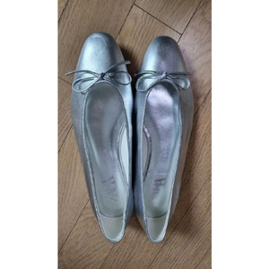 zara 자라 실버 플랫슈즈 -38(245)