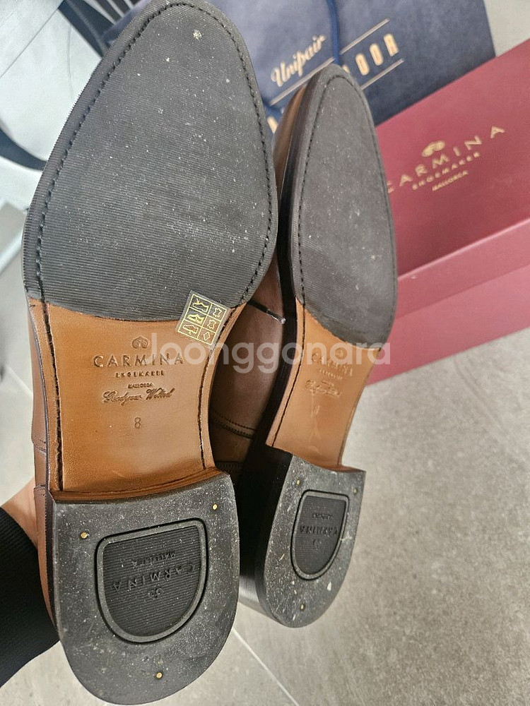 새상품) 까르미나 구두 80189 marron 270--8