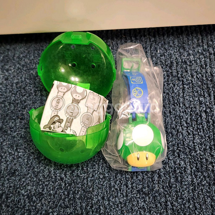 슈퍼마리오 워치 컬렉션 1UP 버섯 루이지--0