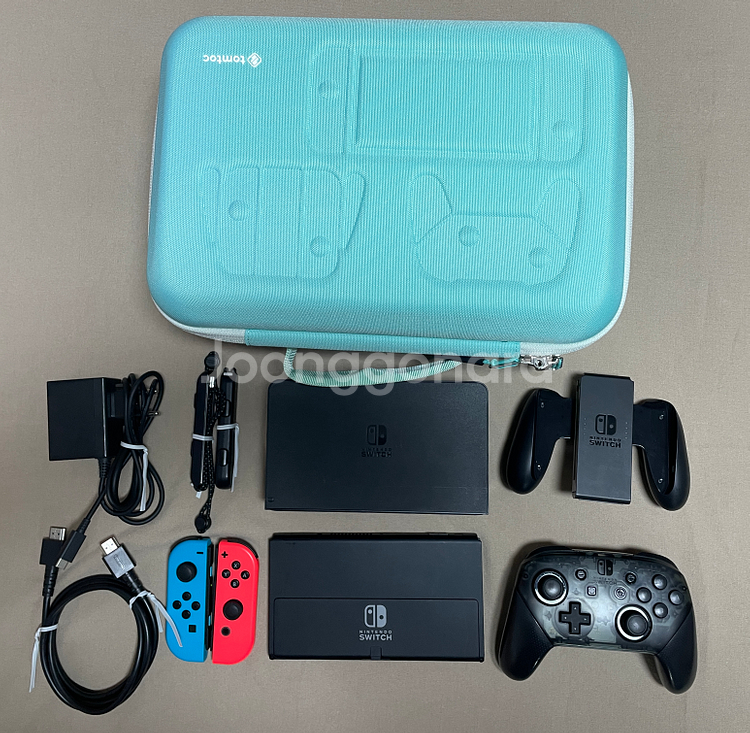 닌텐도 스위치 oled 풀셋+프로콘+페르소나+스토리지--0