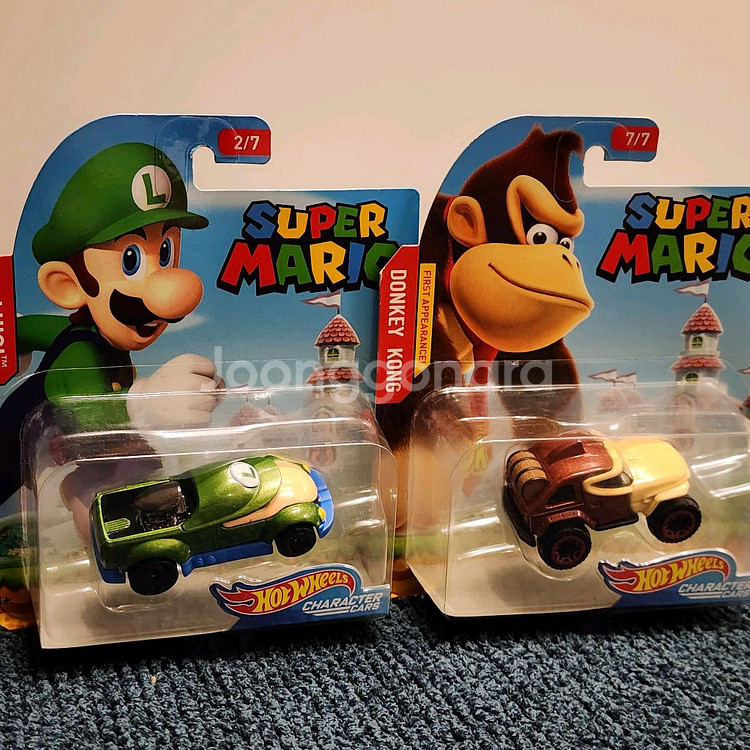 핫휠 슈퍼마리오 루이지 동키콩 미니카 일괄--0