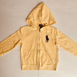 폴로 후드집업 옐로우 6Y ( 기모X )