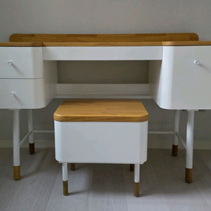 매스티지데코 쿠스 데스크 콘솔과 수납 스툴