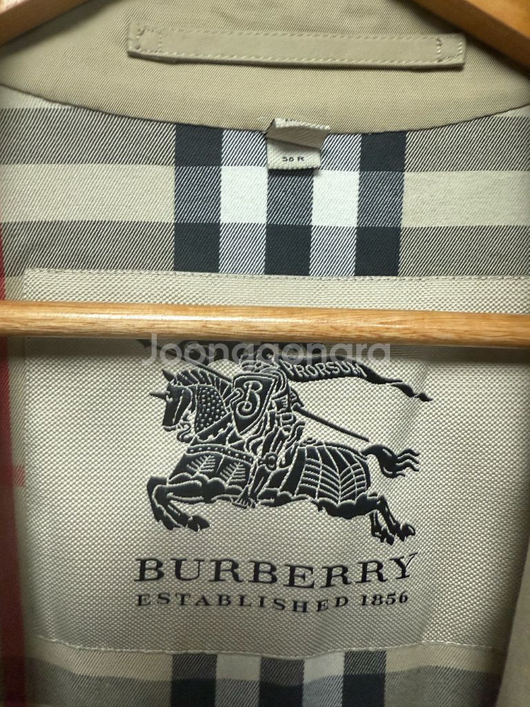 버버리프로섬/개버딘 트렌티코트 허니색/58(110)--3