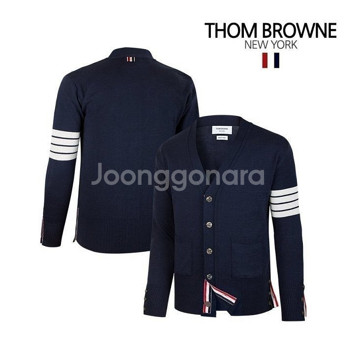 톰브라운 사선완장 베이직 가디건--2