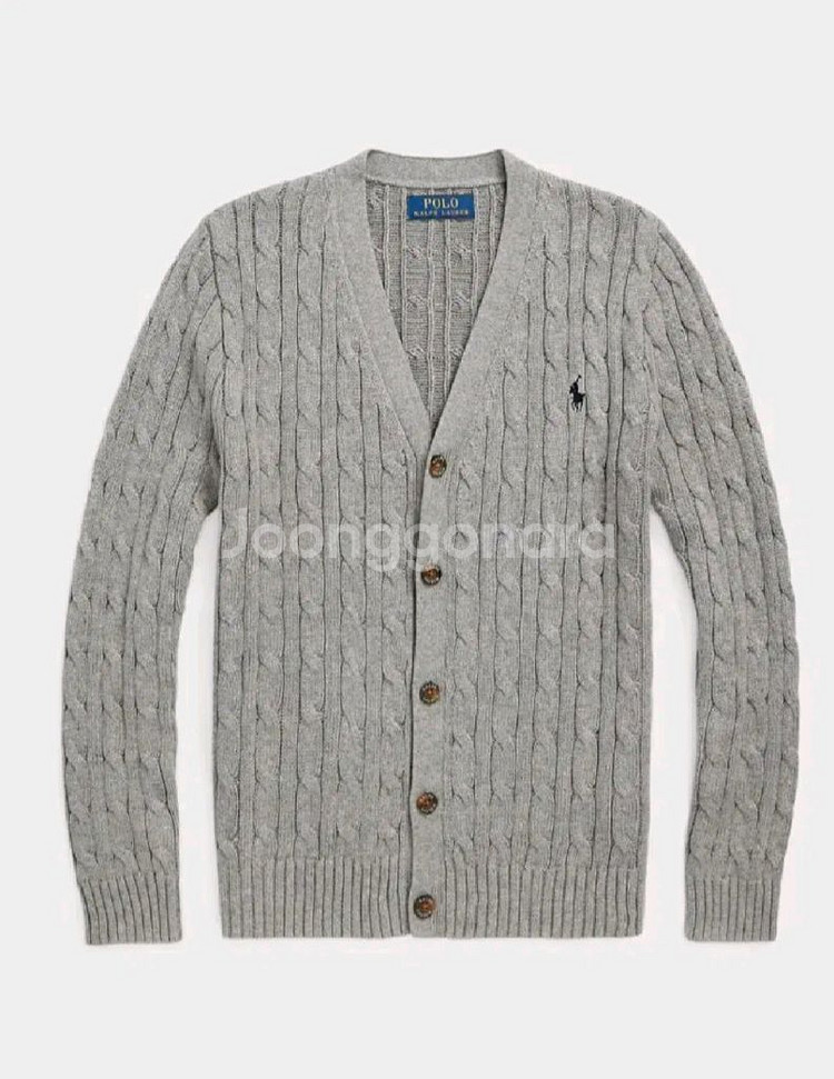 폴로 보이즈 케이블 가디건 XL--0