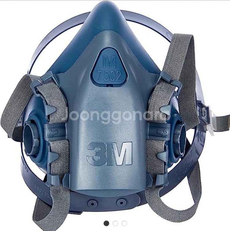 3M 7502 방진/방독 마스크 면체--0