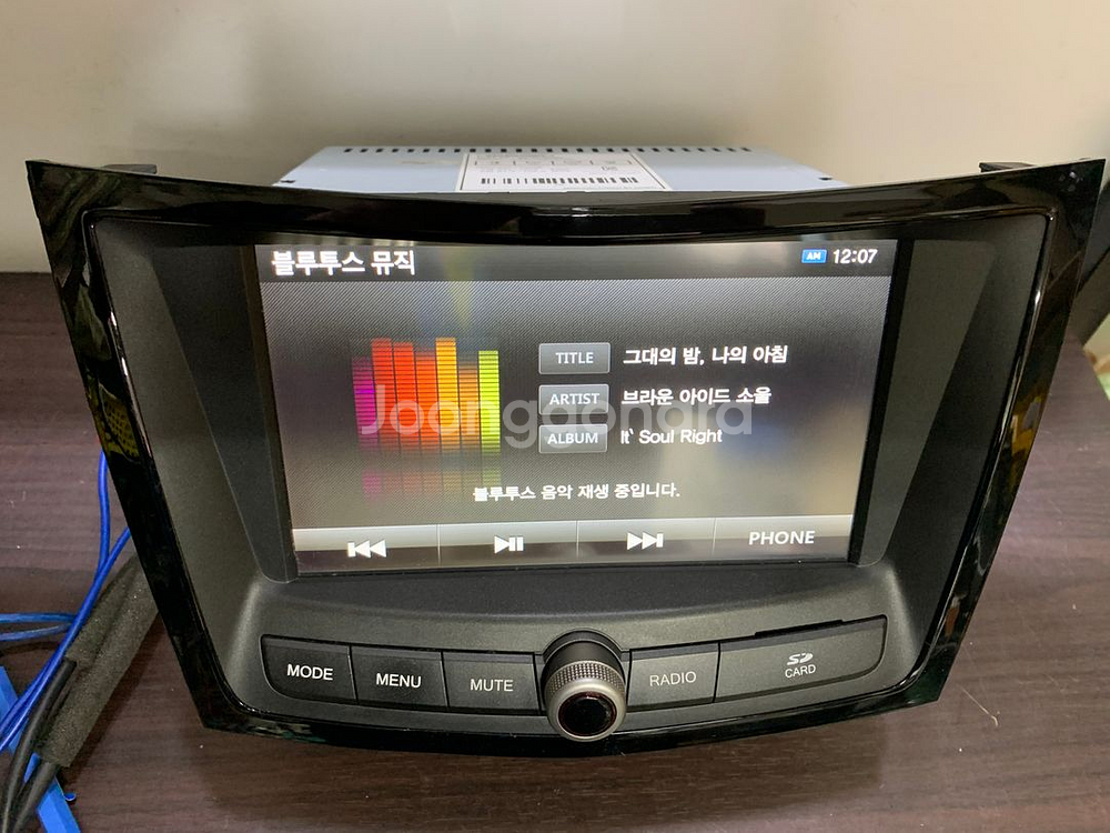 티볼리 순정 AV 블루투스 자출 데크 팝니다.--1