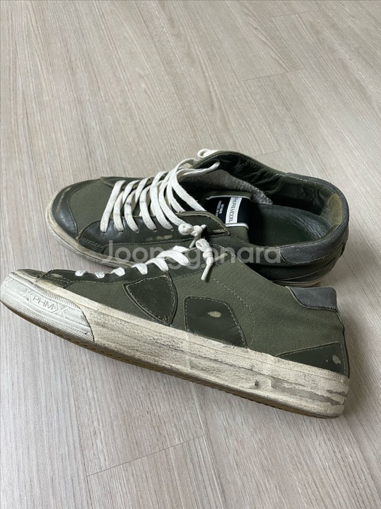 필립모델 카키색 41사이즈(265정도) 스니커즈--0