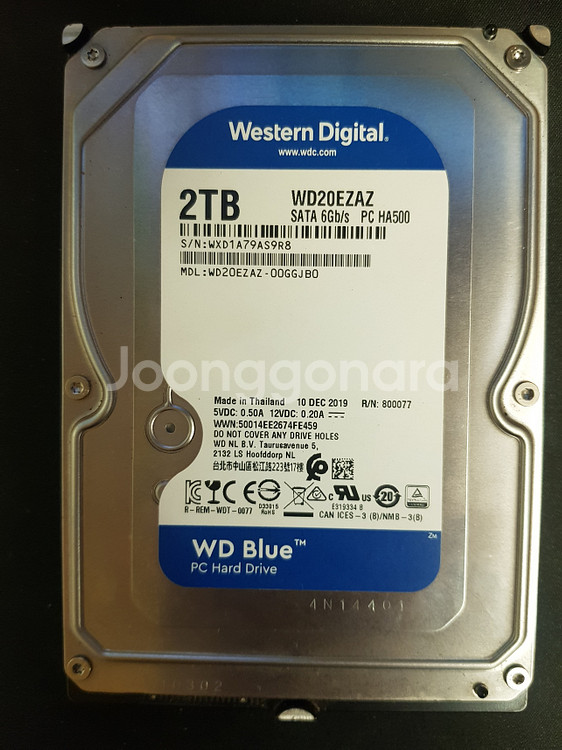 웨스턴 디지털 HDD 2Tb--0